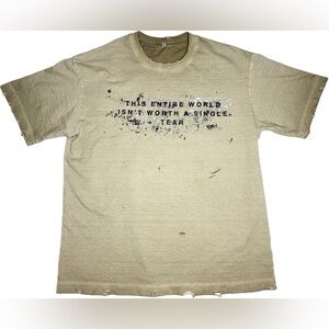 Rightful Twelve World Tee Distressed Vintage